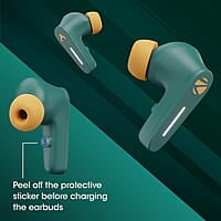 Zebronics DC Aquaman Edition Sound Bomb 7 TWS Wireless in Ear Earbuds with 40H* Backup, Rapid Charge, 50ms Gaming Mode, ENC mic, Voice Assistant, Flash Connect, Splash Proof, BT v5.2 and Type C