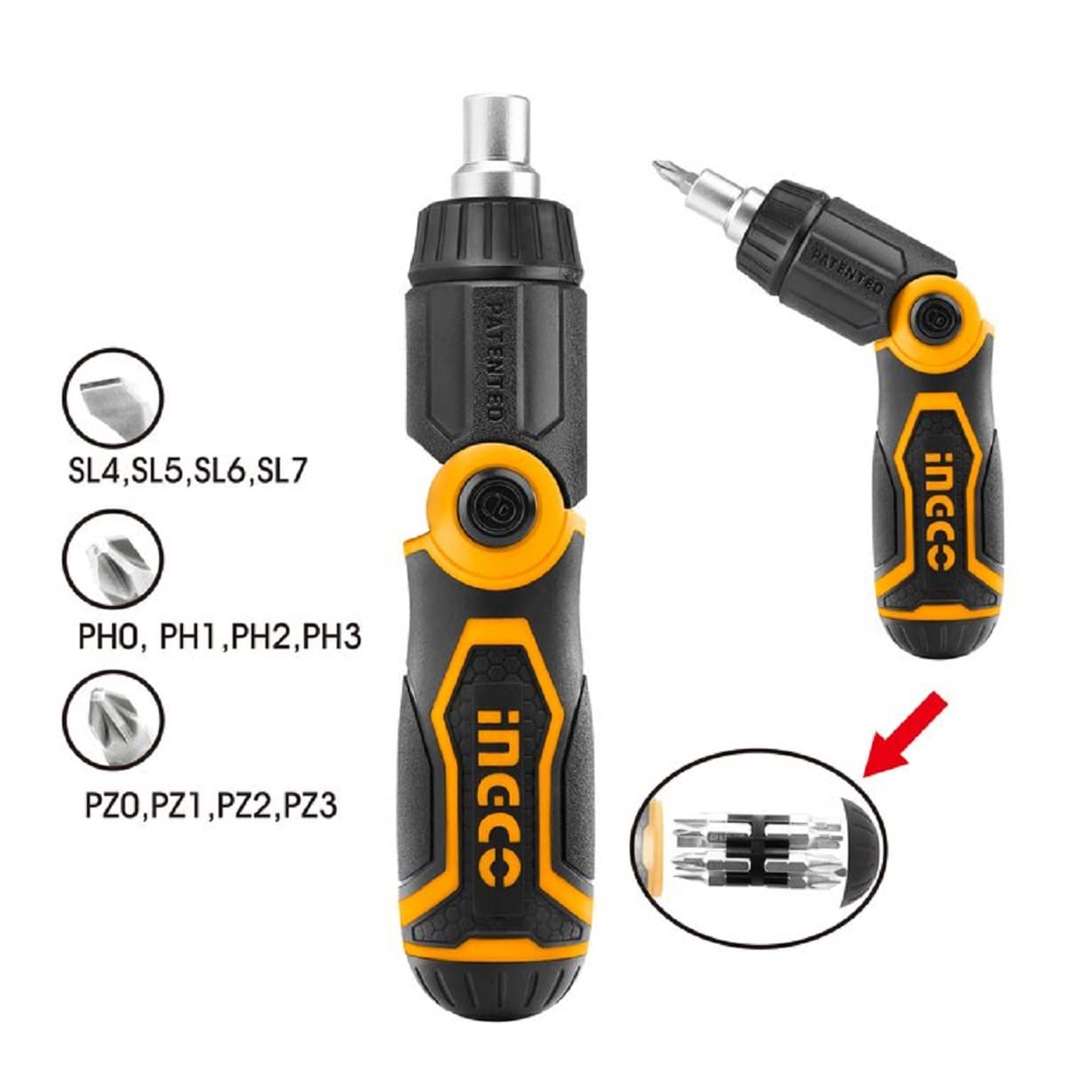 INGCO 13 In 1 Ratchet Screwdriver Set AKISD1208