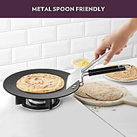 Borosil Granito Non-Stick Concave Tawa, Induction Friendly, Granite Finish, PFOA-Free, 28 cm Diameter, Black