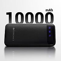 ZEBRONICS MB10000S4 Power Bank, 10000 mAh, 12W, Dual USB Output, Type C & Micro USB Input, Built in Protections, Percentage LED Display, Included USB to Type C Cable