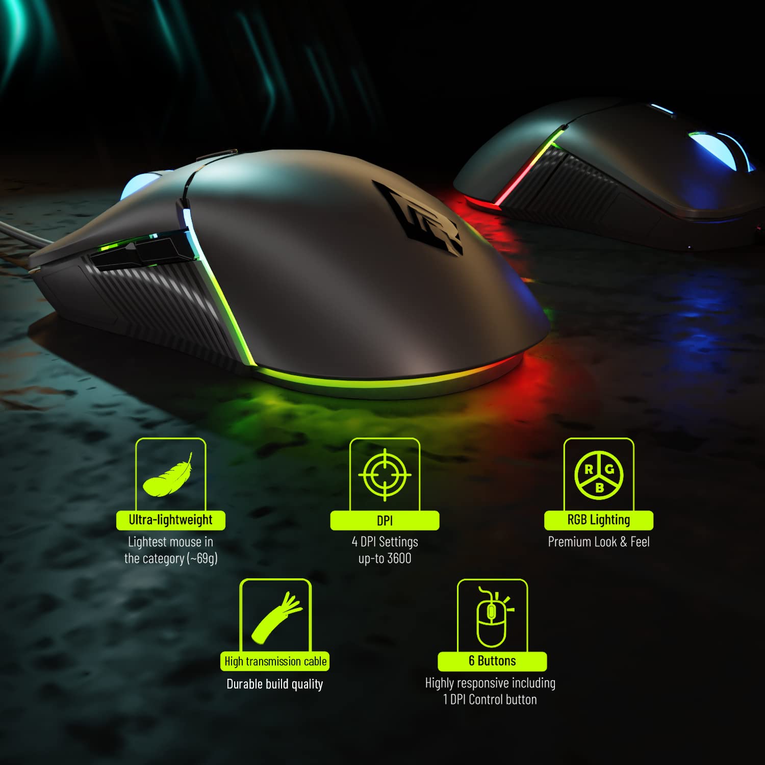 Archer Tech Lab Recurve 100 Wired Mouse