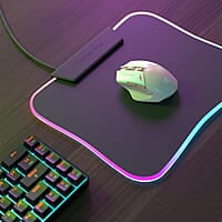 Portronics Vader Pro Wireless Gaming Mouse with 2.4 GHz Receiver, 6 Buttons, Thumb Support, High-Precision Tracking, Ergonomic Comfort, Adjustable Optical DPI for Laptop, PC, Mac