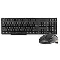 Zebronics Companion 107 Wireless Keyboard & Mouse Combo – 2.4GHz | 104 Keys | 12 Multimedia Keys | 1200 DPI Mouse | UV Printed Keycaps | Black | Home & Office Use