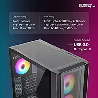 Coconut Rampage 5000D Stylish & Spacious Gaming Tower