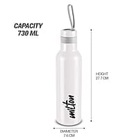 MILTON Smarty Stainless Steel Water Bottle, 730 ml