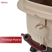 Lifelong LLM306 500W Electric Foot Spa Machine with 8 Manual Rollers, Digital Panel, Bubble Bath & Water Heating Technology