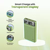 Portronics Mini 10K – 22.5W Nano Power Bank, compact design, LED indicator, fast charging, Type-C input/output, lightweight, perfect for travel, reliable power source for devices on the go.