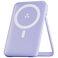 Ambrane 10000mAh Magnetic Wireless Power Bank with Stand, 15W Wireless Fast Charging, Compact 22.5W PD Wired Charger, Compatible with iPhone 12/13/14/15 & Other Wireless Devices