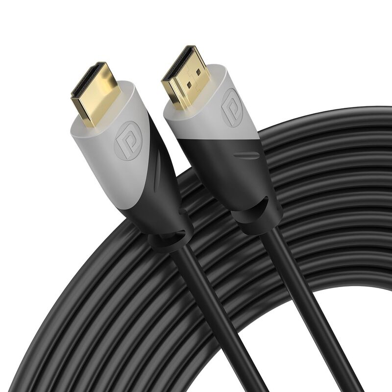 Portronics Konnect Sync – 4K HDMI Cable, 5M, Black. High-speed transmission, supports 4K resolution, ideal for connecting devices like TVs, projectors, and gaming consoles. Durable and flexible.