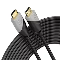 Portronics Konnect Sync – 4K HDMI Cable, 10M, Black, delivers stunning 4K video and audio quality. Perfect for connecting devices like TVs, projectors, and gaming consoles for an immersive experience.