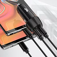 Portronics 40W Dual Type-C Car Charger PD Fast Charging for Cars & Mobile Phones Black