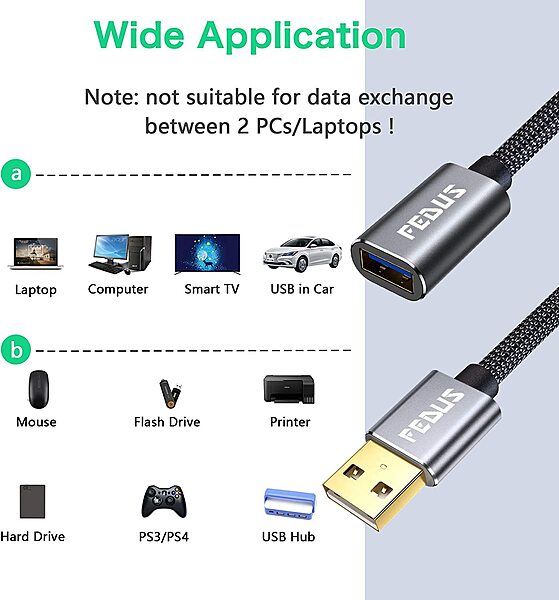 Uport USB 3.0 Extension Cable 1.5M - Boost connectivity with this sturdy, high-speed cable. Ideal for extending USB connections for devices.
