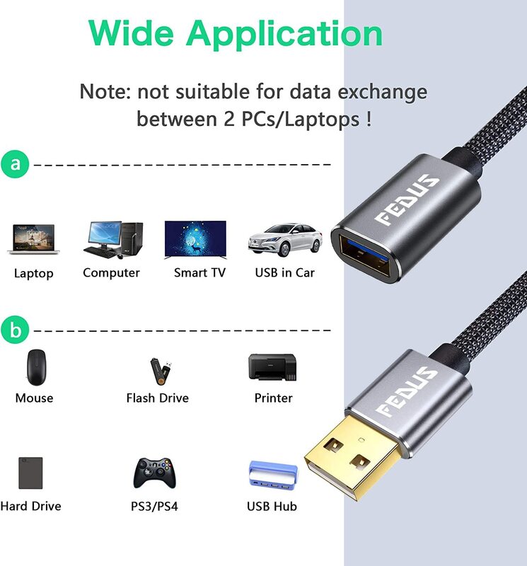 Uport USB 3.0 Extension Cable 1.5M - Boost connectivity with this sturdy, high-speed cable. Ideal for extending USB connections for devices.