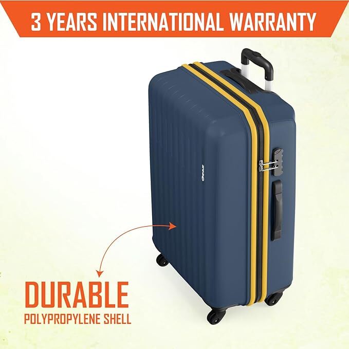 Safari Genius Alley Set of 3 (Cabin+ Medium + Large) Trolley Bags Hard Case Polypropylene