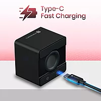 Portronics 2727 Nugget – 3W Mini BT Speaker v5.4 | Type-C | Black | 1 Year Warranty