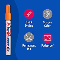 Artline 400XF Paint Markers – Waterproof Markers (Orange) Artline 400XF Paint Markers – Waterproof Markers (Orange)