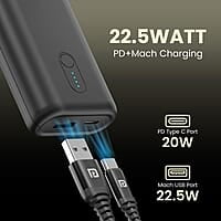 Portronics Power Pod 10K Advanced 10000 mAh Smallest Power Bank with 22.5W Max Output