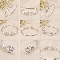 925 Sterling Silver Baby Vel Kada – Traditional Silver Bracelet for Babies