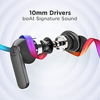 boAt Airdopes 121 PRO Truly Wireless in Ear Ear Buds w/Quad Mic ENx, Low Latency Mode for Gaming, 50H Playtime, IWP, IPX4, Battery Indicator Screen
