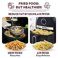 Borosil Best Air Fryer, Air Fryer for Home, Timer Selection, Adjustable Temp Control, 2.8 L Capacity