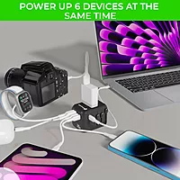 UltraProlink UM1187 - World Travel Adapter & 5 USB Gan Charger
