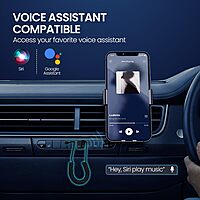 Portronics Auto 21 Bluetooth v5.3 Receiver for Car | Handsfree Calling | Black | 1 Year Warranty