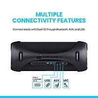 Portronics Dash 12 60W Party Speaker features powerful sound, built-in mic, and vibrant LED lights. Perfect for parties, it offers Bluetooth connectivity, long battery life, and easy portability.