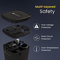 Portronics 200W Car Power | Type-C PD, USB & AC Socket | Charge multiple devices on the go | Compact design | Ideal for road trips | Fast charging | Durable and reliable | Perfect for travelers.