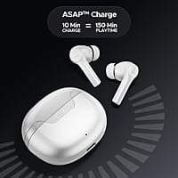 boAt Newly Launched Airdopes 300 Premium Truly Wireless in-Ear Earbuds with 4 Mics AI-ENx Spatial Audio, 50HRS Playtime, Multipoint Connection, ASAP Charge, Hearables App Support