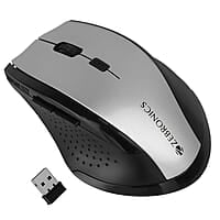 ZEBRONICS Speedy, 2.4GHz, Wireless Mouse, 6 Buttons, 800/1200/1600 DPI, High Precision, Comfortable & Ergonomic Design, Power Saving Mode, Works on Most Surfaces