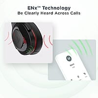 boAt Rockerz 425 Bluetooth Wireless On Ear Headphones Signature Sound, ENx Tech, ASAP Charge, 25H Playtime, Bluetooth V5.2, Dual Pairing with Mic