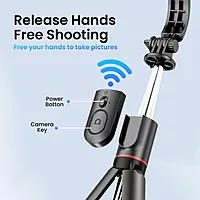 Portronics Lumistick – A versatile 360° selfie stick featuring adjustable light modes for perfect selfies. Compact design, easy to use, and ideal for capturing stunning moments anywhere!