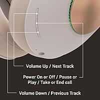 ZEBRONICS Duke 60hrs Playtime Bluetooth Wireless Over Ear Headphone with Mic