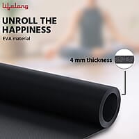 Lifelong Yoga mat for Women & Men EVA Material 4mm Anti-Slip Yoga Mat for Gym Workout