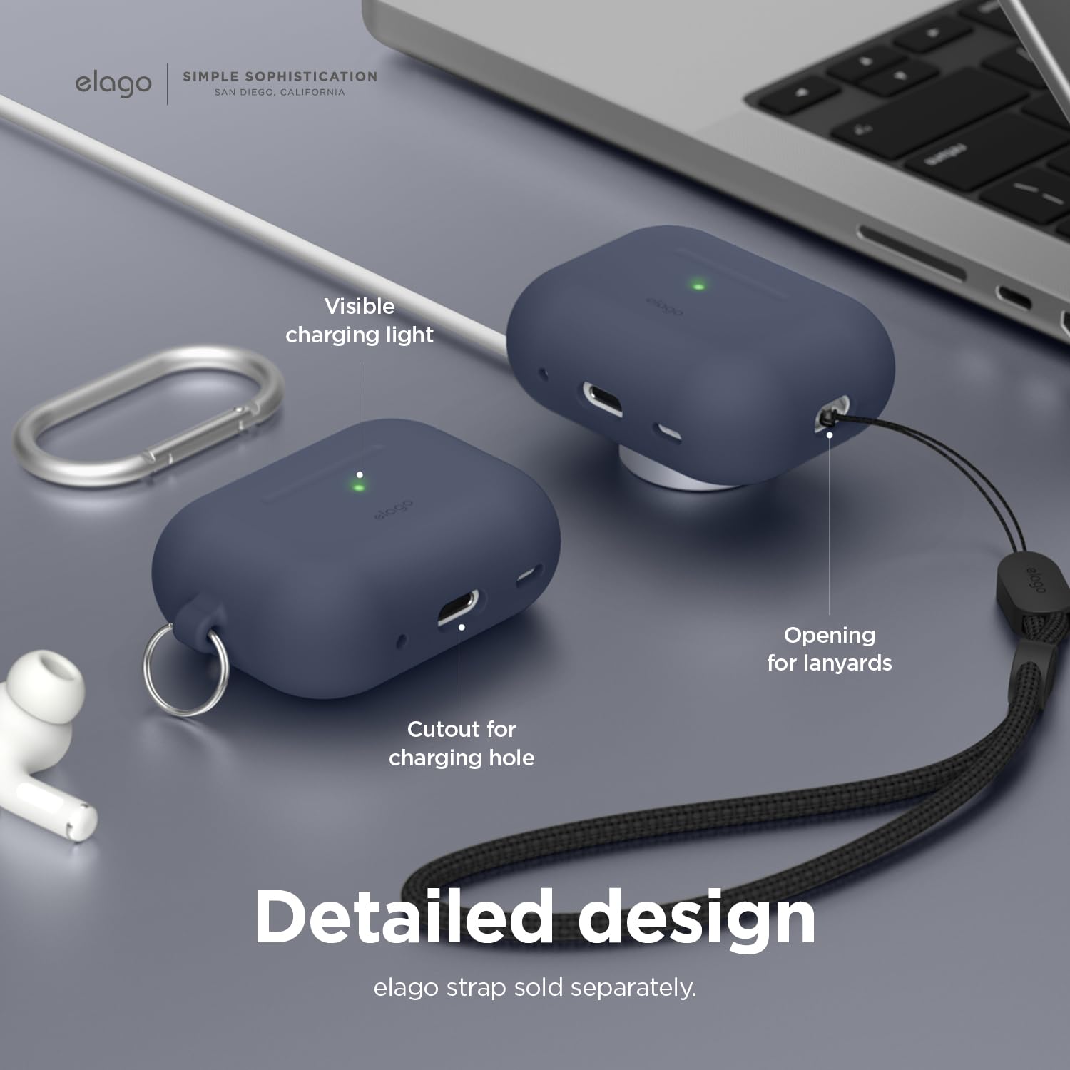 ‎AIRPOD GEN 2 SILICON CASE EAPP2SC-HANG-LUBL