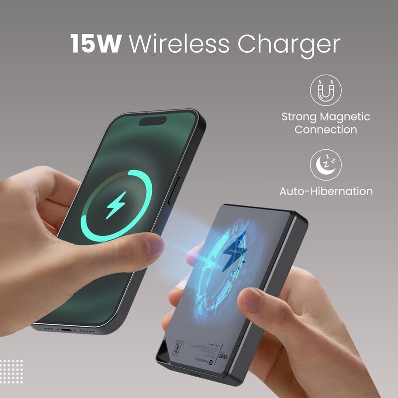 Portronics Boosty 10K is a sleek 10000mAh power bank with 15W wireless charging. It features dual USB ports, fast charging, and a compact design, perfect for on-the-go charging needs.