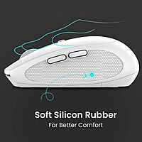 Portronics Toad 30 2.4GHz Wireless Mouse – 1000 DPI | White | 1 Year Warranty