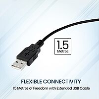 Portronics Ki-Pad 4 USB Keyboard – Full Size, Black. Ergonomic design, responsive keys, and durable build. Perfect for home or office use. Enhance your typing experience with this sleek keyboard.