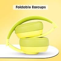 ZEBRONICS Zeb-DUKE1 Wireless Bluetooth 5.0 Over Ear Headphone with Voice Assistant, AUX Port, Call Function, 34Hrs* Battery Backup, Dual Pairing, Media & Volume Control with mic