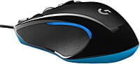 Logitech G300s Ambidextrous design/ Programmable Lighting/ Frictionless Base,upto 2500 DPI Wired Optical Gaming Mouse