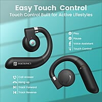 Portronics Harmonics Twins S14 Over Ear OWS Smart Wireless Earbuds with Mic,Secure & Flexible Earhook,15Hrs Playtime