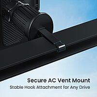 Portronics Clamp Y Air Vent Mobile Holder – 360° Rotation  | Black | 1 Year Warranty