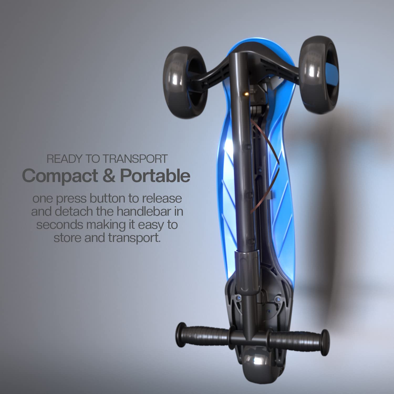 Baybee Alpha Glide Kick Scooter for Kids- Dark Blue Baybee Alpha Glide Kick Scooter for Kids- Dark Blue