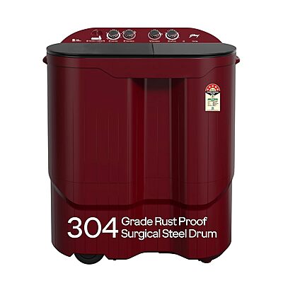 Godrej 10.5 Kg 5 Star Semi-Automatic Top Load Washing Machine With Toughened Glass Lid