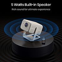 Portronics Beem 480 POR-2752 LED Projector – 5100 Lumens | 1080p | Android 9.0 | White