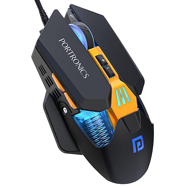 Portronics Vader 2.0 Gaming Mouse – USB Wired | Black | 1 Year Warranty