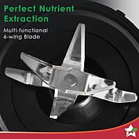 Wonderchef Nutri-blend Activ Mixer Grinder Blender, Smoothie Maker, 500W 22000 RPM 100% Full Copper Motor, 2 Unbreakable Jars Red