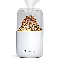 Portronics 3104 Magma Humidifier – Volcano Flame Design | RGB| White | 6 Months Warranty