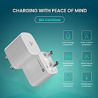 Portronics Adapto 25 Plus 25W Type-C PD GaN Wall Charger Super Fast Charging