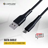 Lapcare Hook LTC‑1125 USB-A to Type‑C braided cable delivers 18 W fast charging and high-speed data sync, with durable/ tangle‑free design, 1 m length, and metal‑shell connectors.